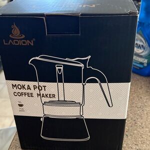 Black Moka Pot Coffee Maker